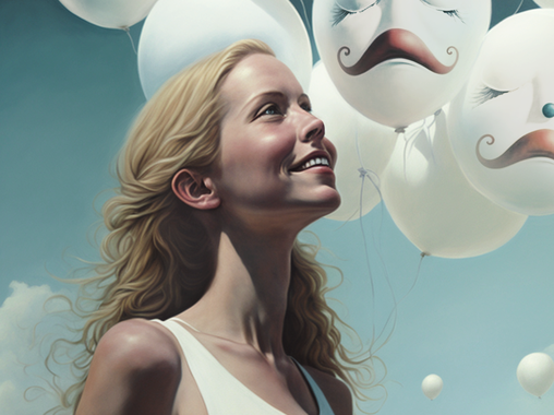 Выставка нейропостеров в театре Моссовета, приуроченная к выходу сериала «Раневская»